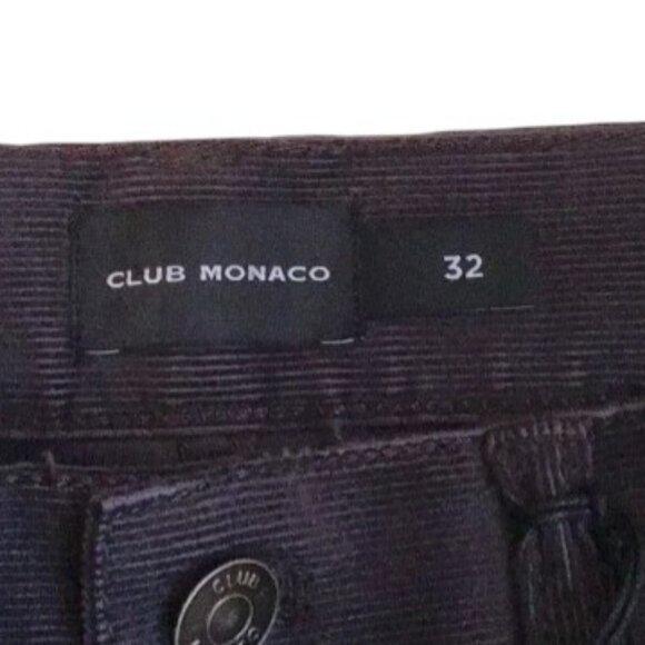 Club Monaco super slim fit corduroy jeans dark grey men's size 32 NWT - Picture 6 of 11